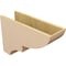Ekena Millwork 8"W x 24"D x 16"H Classic Ridgewood Rough Cedar Woodgrain TimberThane Corbel, Primed Tan CORUR08X24X16RIDRCPR - alternate 2